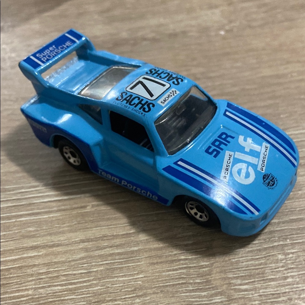 1983 Matchbox Racing Super Blue Porsche 935 Made in Macau 1:57 Scale Toy